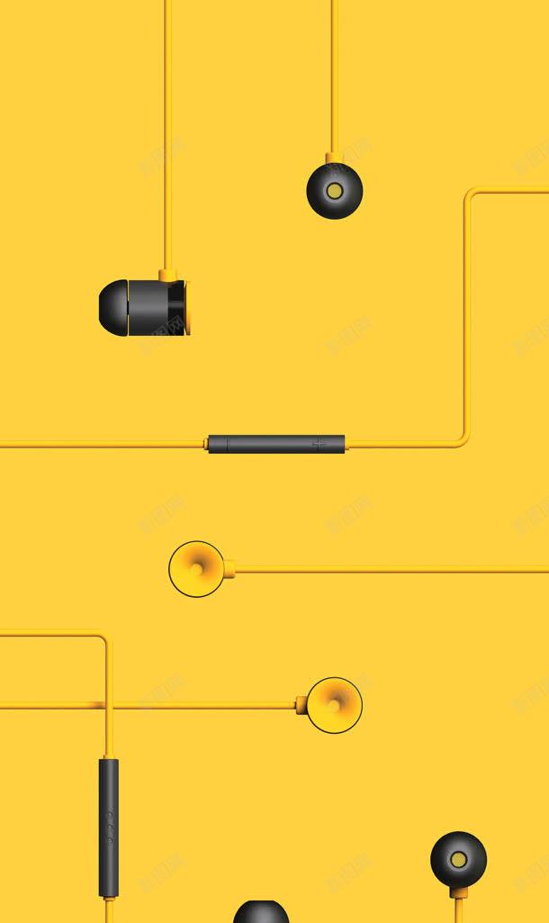 黄色喇叭创意结构jpg设计背景_新图网 https://ixintu.com 创意 喇叭 结构 设计 黄色