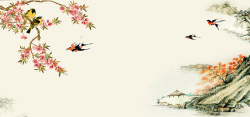 花鸟雕刻中国风富贵花开彩雕背景高清图片