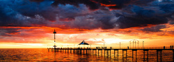 巴厘岛夜景旅游风景海报banner高清图片