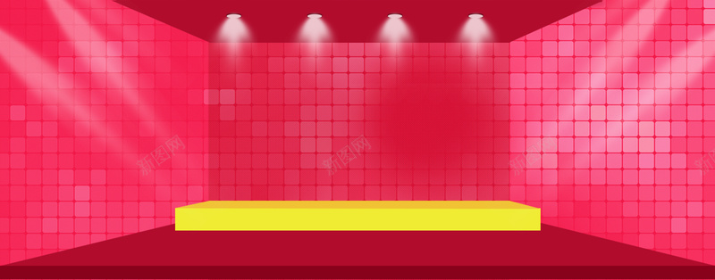 年货节激情狂欢红色淘宝海报背景背景