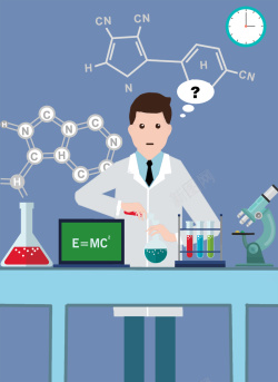 科学研究器材科研工作者实验室化学实验场景背景图高清图片