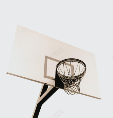 篮球运动白色的篮板摄影图片