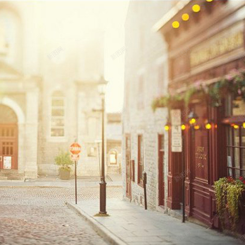 黄色梦幻街景背景psd_新图网 https://ixintu.com 主图 摄影 梦幻 街景 风景 黄色