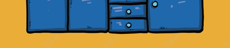 卡通蓝色厨房海报背景矢量图ai设计背景_新图网 https://ixintu.com 卡通 厨具 厨房 室内 家居 开心 手绘 插画 海报 灶台 矢量 素材 背景 蓝色 设计 矢量图