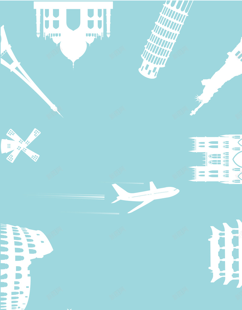 卡通城市几何海报背景图矢量图ai设计背景_新图网 https://ixintu.com 卡通 城市 建筑 手绘 旅行 童趣 蓝色 飞机 矢量图