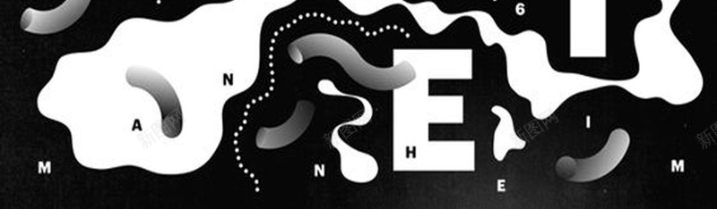 个性字母宣传海报psd设计背景_新图网 https://ixintu.com 个性 创意 字母 抽象 欧式 炫酷 英文 黑白 黑色底