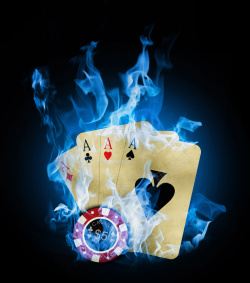 火焰扑克牌激情火焰扑克牌背景高清图片