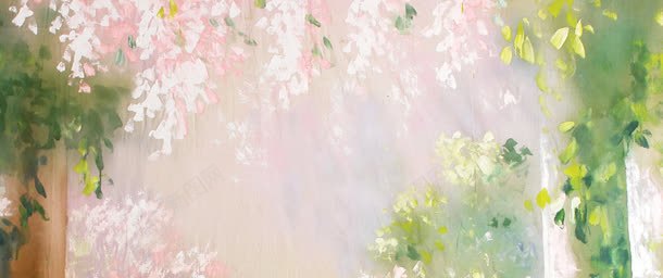 梦幻花草背景