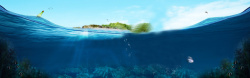 珊瑚小岛夏日高清图片