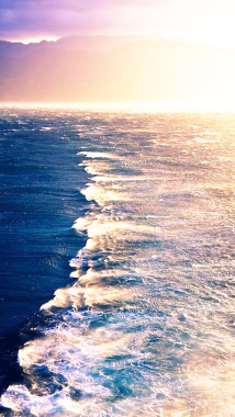 海浪H5背景摄影图片