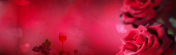美女海报红玫瑰背景高清图片