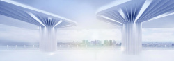 现代桥现代城市背景装饰高清图片
