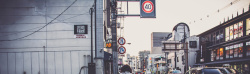 日本街头街景背景高清图片