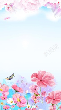简约梦幻38妇女节PS源文件H5背景元素背景