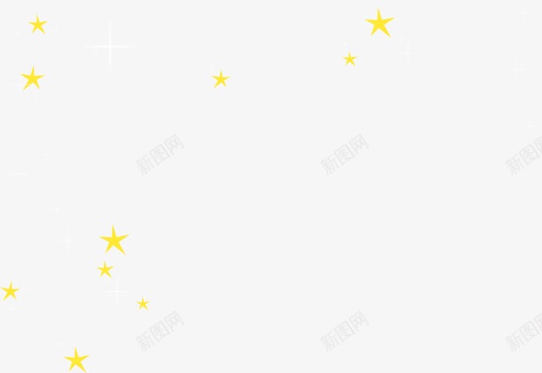 黄色星星装饰漂浮png免抠素材_新图网 https://ixintu.com 星星 漂浮 装饰 黄色