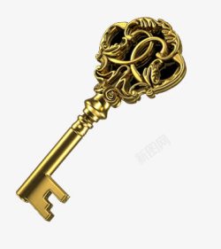 钥匙花纹金钥匙高清图片