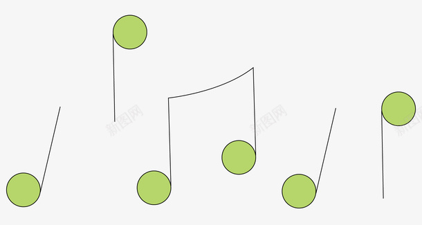 几个绿色的跳动的音乐符号矢量图ai免抠素材_新图网 https://ixintu.com 卡通 卡通的音乐符号 可爱的 手绘图案 紫色的 绿色的 音乐符号 矢量图