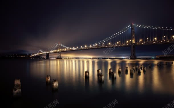 海上大桥的夜景海报背景jpg设计背景_新图网 https://ixintu.com 夜景 大桥 海上 海报 背景