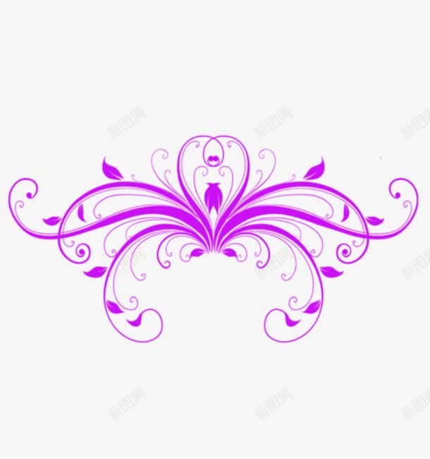 紫色花式纹理png免抠素材_新图网 https://ixintu.com 紫色 纹理 花式