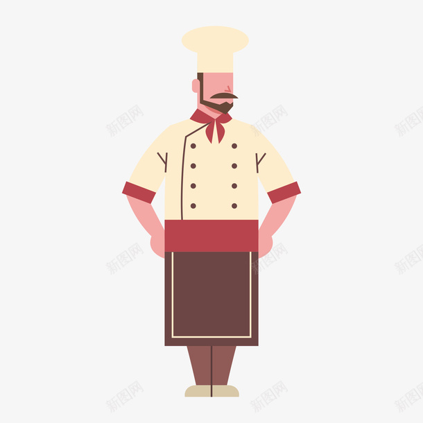 高级餐厅男厨师图案png免抠素材_新图网 https://ixintu.com 人物 卡通 厨师帽 厨师服 围裙 男厨师 餐厅