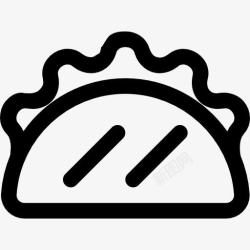 墨西哥玉米饼玉米饼图标高清图片