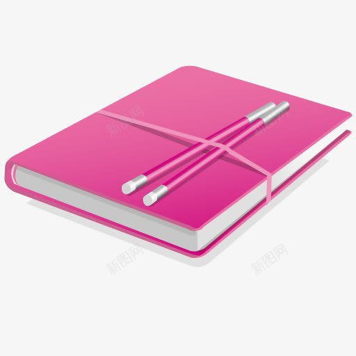 粉色卡通笔记本png免抠素材_新图网 https://ixintu.com 卡通 笔记本 粉色