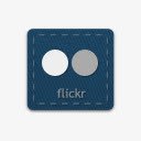 Flickr蓝色长方形社会按钮图标png_新图网 https://ixintu.com Flickr flickr