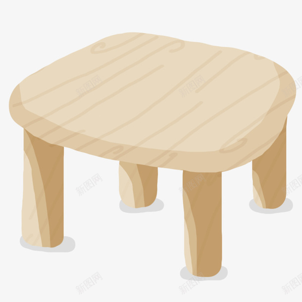 可爱木纹小椅子psd免抠素材_新图网 https://ixintu.com 卡通 坐位 坐席 小椅子 座位 手绘 木质 椅子
