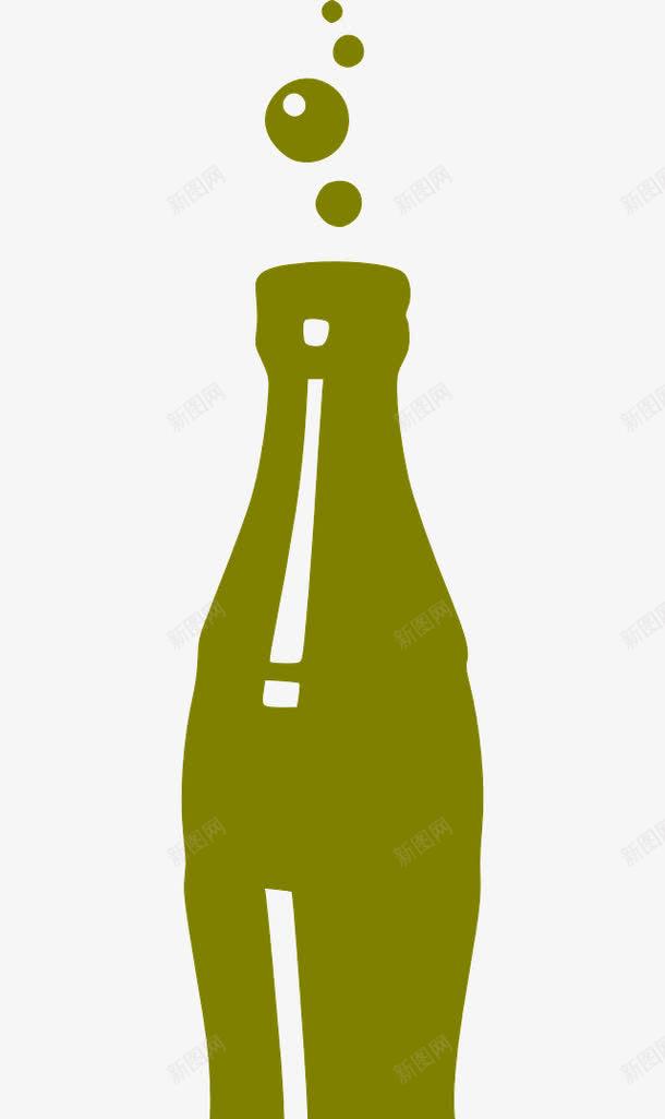 绿色可乐瓶png免抠素材_新图网 https://ixintu.com 可乐 瓶子 绿色