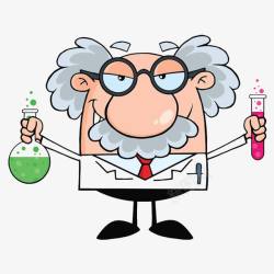 化学刺激性卡通正在试验的化学博士高清图片