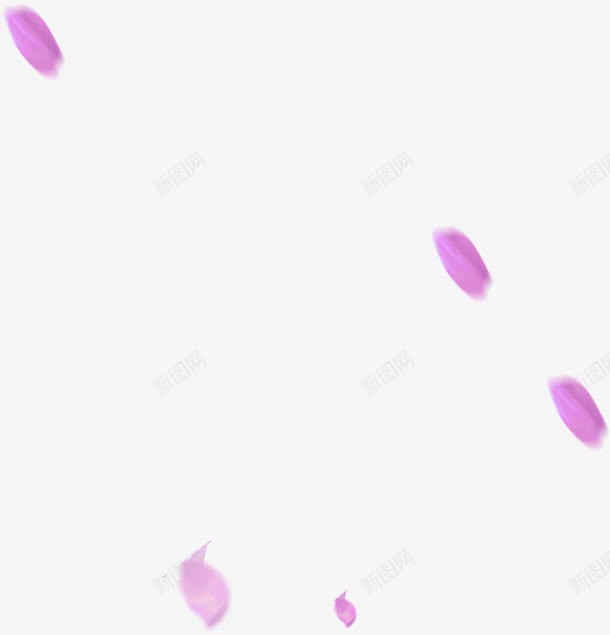 粉紫色飘落花瓣png免抠素材_新图网 https://ixintu.com 粉紫色 花瓣 飘落