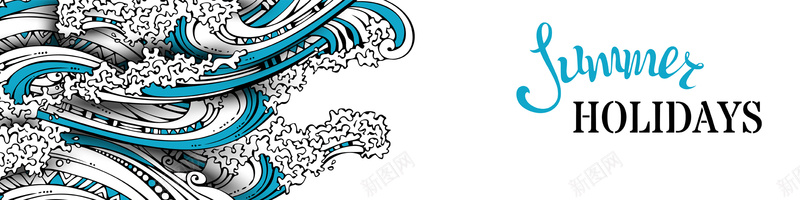 AI插画车淘宝梦幻手绘纹理蓝色背景矢量图背景
