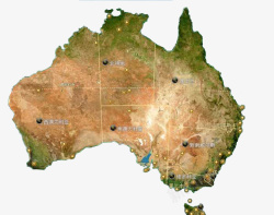 真实感真实感澳洲地图高清图片