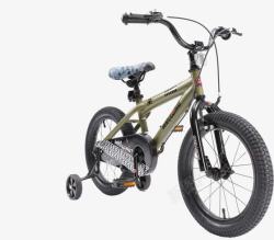 绿色野外活动自行车儿童礼物素材