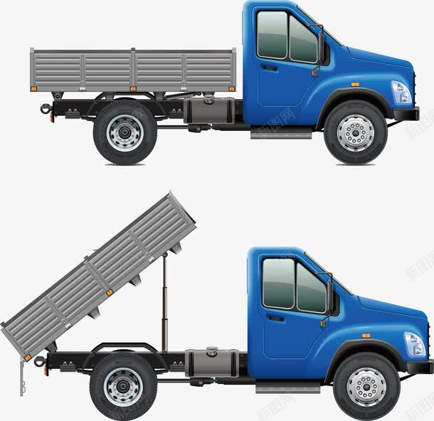 自卸车元素png免抠素材_新图网 https://ixintu.com 技术 机器 汽车检测 货物 运输