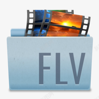 flv文件夹图标图标