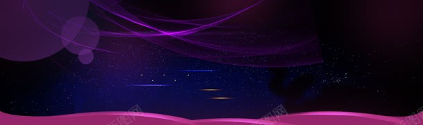 紫色星空梦幻背景背景