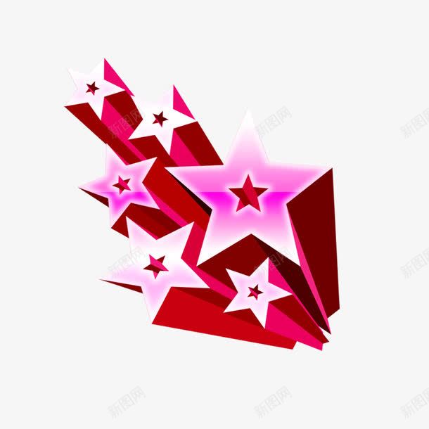 五角星图案png免抠素材_新图网 https://ixintu.com 五角星 发散的五角星 星型图案 红色的五角星