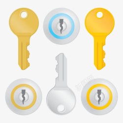 锁芯钥匙素材