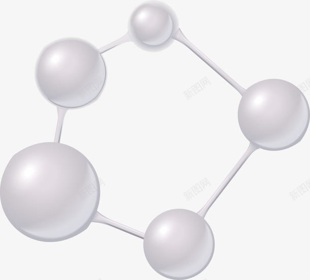 手绘分子矢量图ai免抠素材_新图网 https://ixintu.com 分子 手绘 珍珠 矢量图