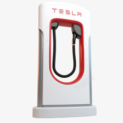 充电路标红白色大型电动车充电桩高清图片