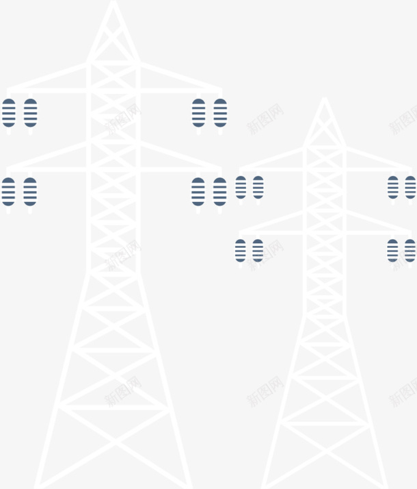 简约白色信号塔png免抠素材_新图网 https://ixintu.com 创意 唯美 小清新信号塔 白色信号塔 白色线条 简约信号塔