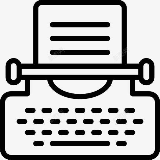 打字机图标png_新图网 https://ixintu.com 书写工具 写作 工具和用具 打字机 片 网页