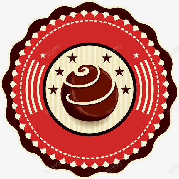 美味巧克力标签png免抠素材_新图网 https://ixintu.com PNG图形 PNG装饰 巧克力 标签 装饰 食物