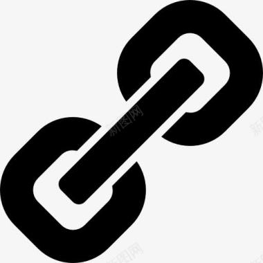 链路接口符号链对角图标图标