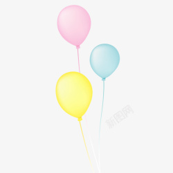 梦幻氢气球卡通梦幻透明氢气球高清图片