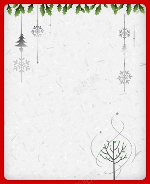 矢量日系清新文艺手绘圣诞节背景背景