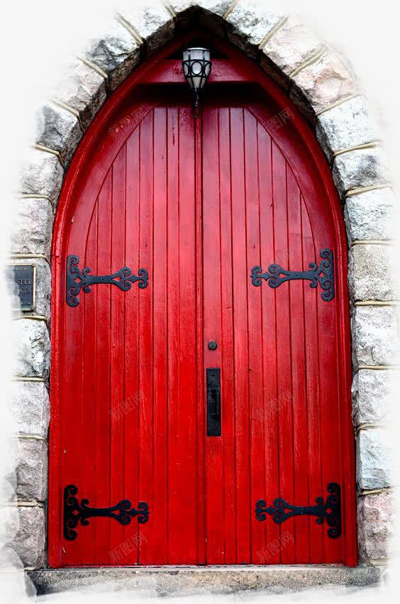 欧式教堂建筑门框png免抠素材_新图网 https://ixintu.com 建筑 教堂 欧式 红色 门框