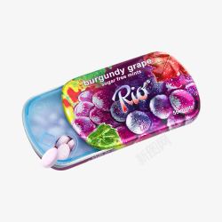 Rio紫色盒装水果味木糖醇素材