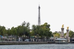 古迹旅游景点巴黎塞纳河景观高清图片